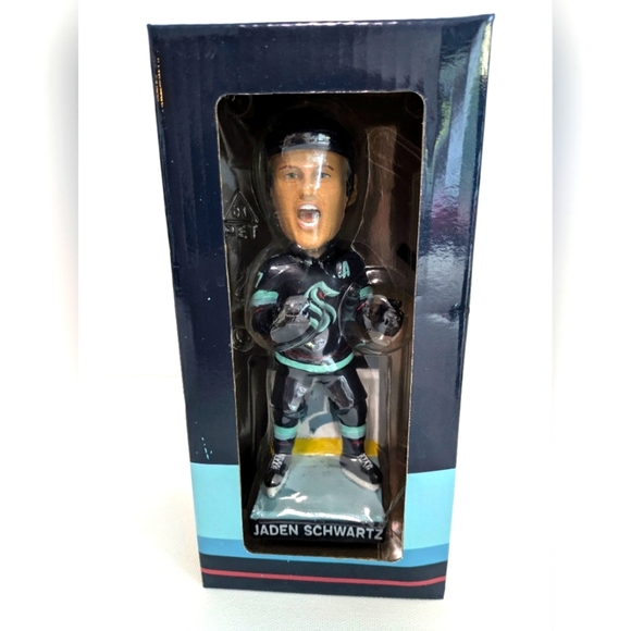 New Jaden Schwartz Bobblehead NHL Seattle Kraken 2024 #17 - Picture 1 of 4